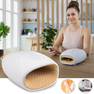 Kézmasszírozó készülék inSPORTline Estrapo, tenyér, ujjak, kézfej, fűtés, férfi-női kéz, 3 intenzitás, légmasszázs, 1800mAh, 2ó