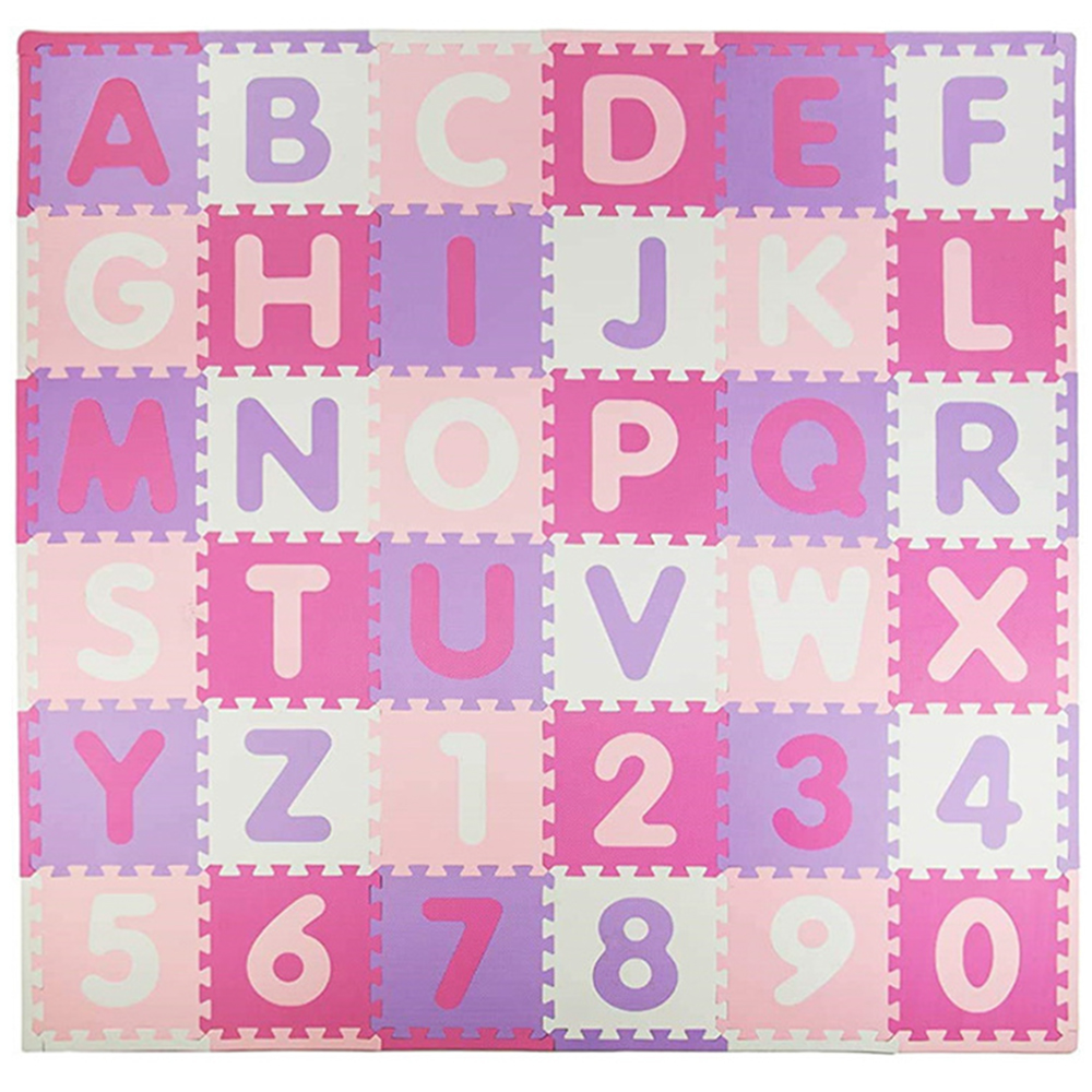 Szivacs puzzle szőnyeg inSPORTline Alfabino 30x30x1 cm, 36db akciós termékkép 1