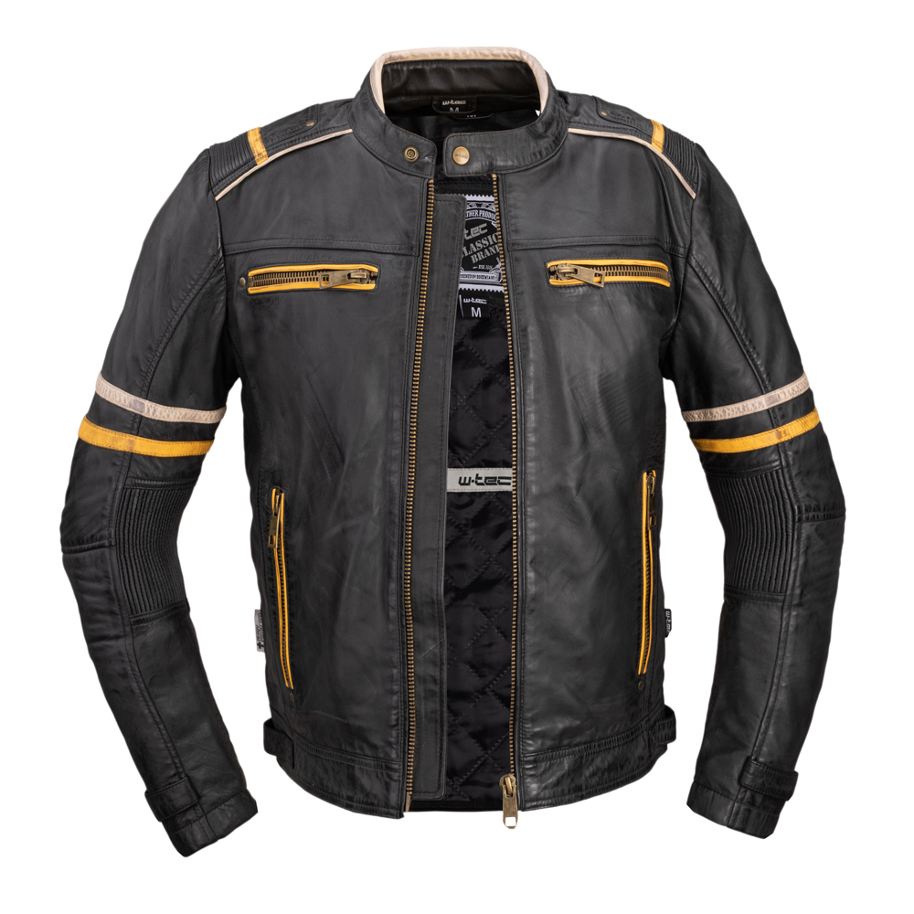 Motoros bőrkabát W-TEC Traction fekete M termék 2. képe