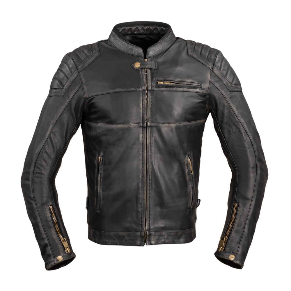 Motoros bőrkabát W-TEC Suit vintage fekete M akciós termékkép 1