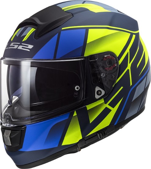 LS2 FF397 Vector FT2 KRIPTON MATT BLUE HI VIS - 2019 L