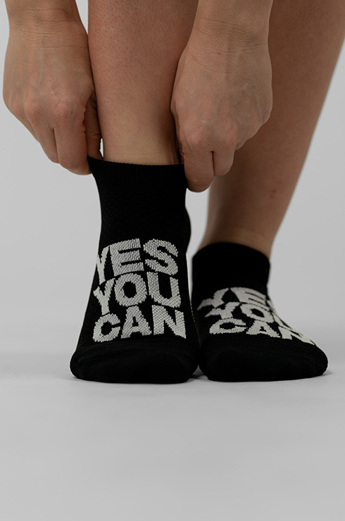 NEBBIA "HI-TECH" Crew Zokni YES YOU CAN  fekete  35-38 termék 2. képe