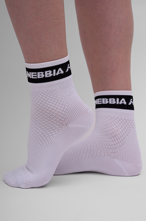 NEBBIA “HI-TECH” crew zokni fehér 35-38