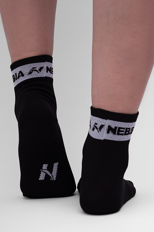 NEBBIA “HI-TECH” crew zokni  35-38  fekete termék 2. képe