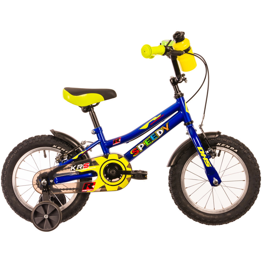 Gyerek kerékpár DHS Speedy 1403 14" 7" (95-110 cm) kék akciós termékkép 1