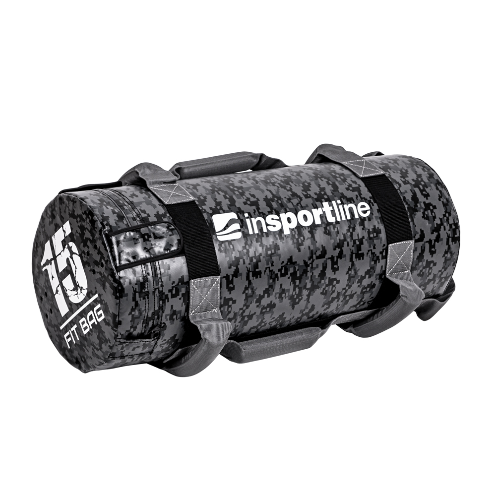 Erősítő zsák fogantyúkkal inSPORTline Fitbag Camu 15 kg