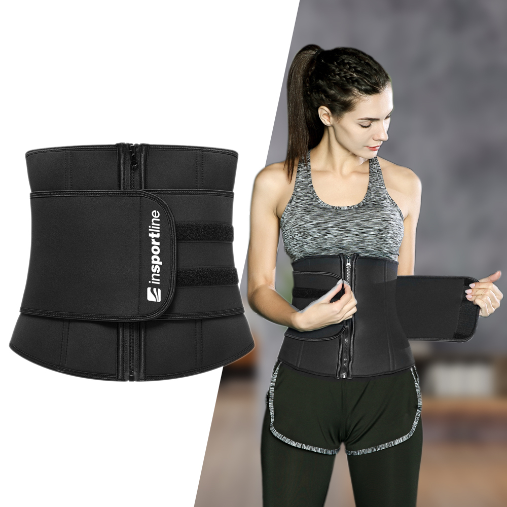 Fitness fűző inSPORTline Corfort fekete S akciós termékkép 1
