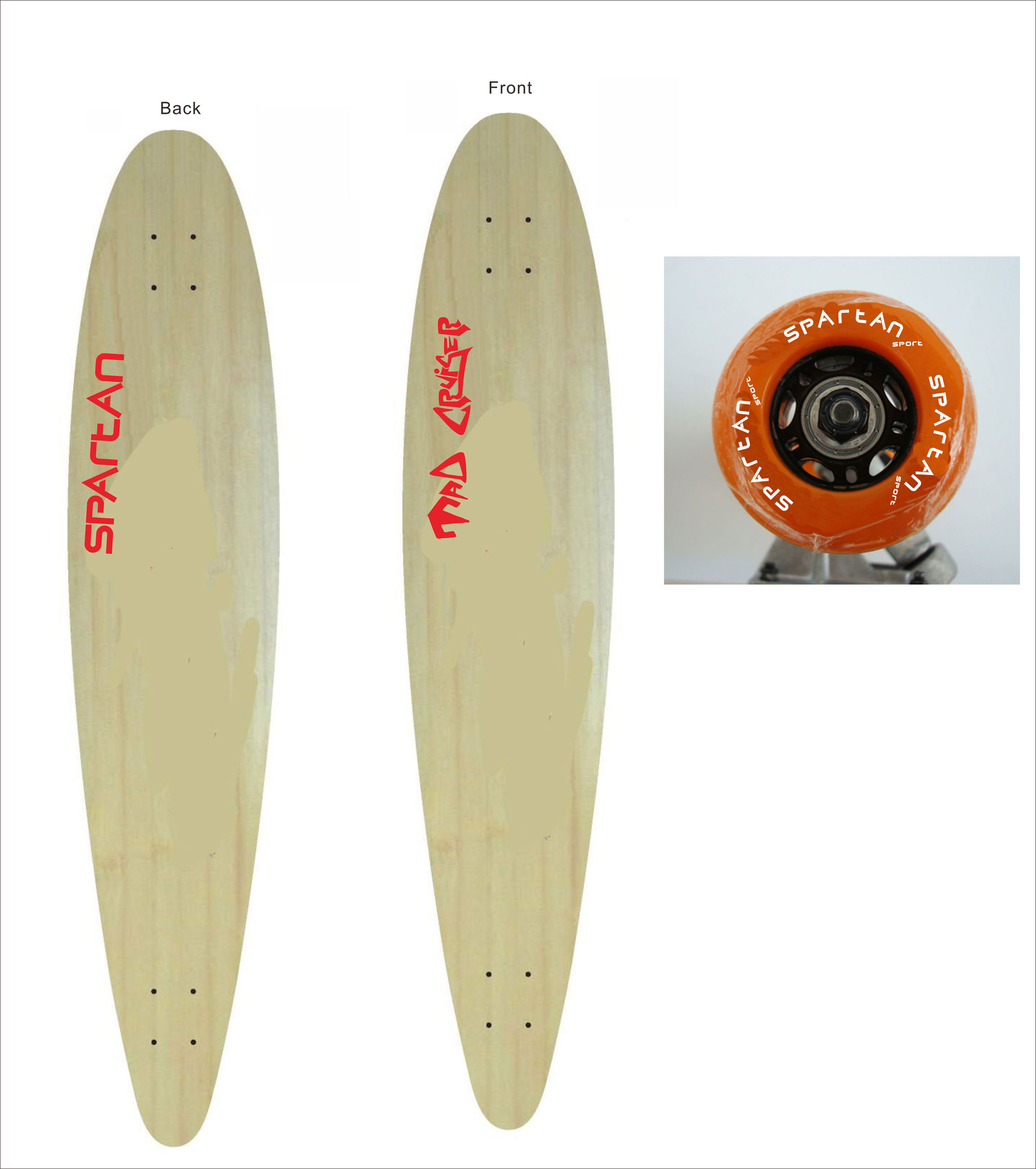 Spartan Longboard színes termék 2. képe
