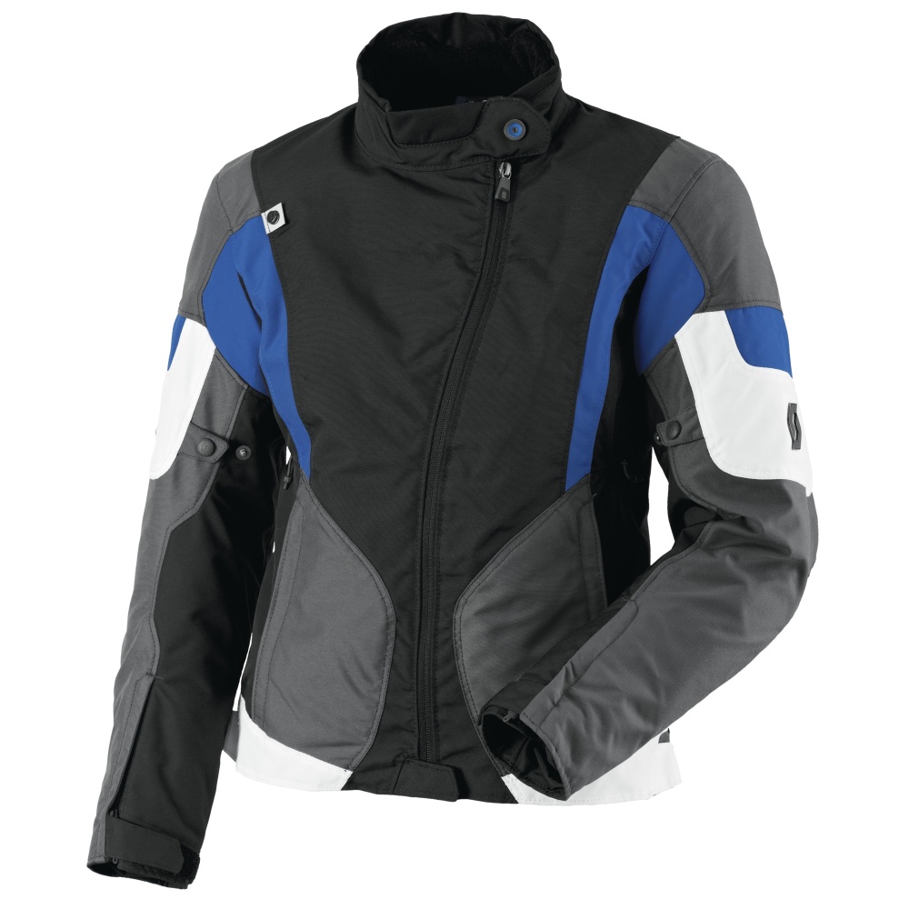Női motoros kabát Scott Technit DP fekete-kék XXL(42)