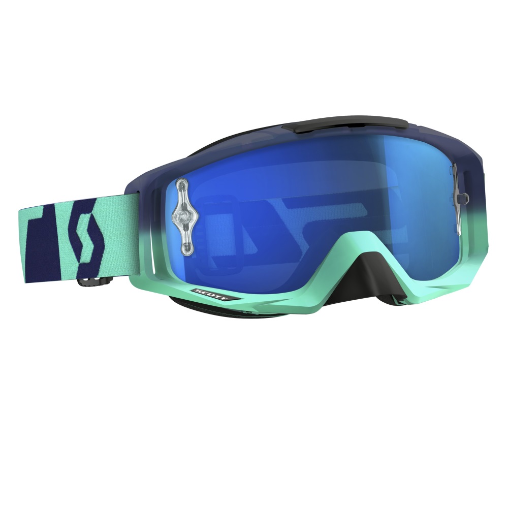Motocross szemüveg Scott Tyrant MXVI oxide-turquoise-blue-electric blue chrome