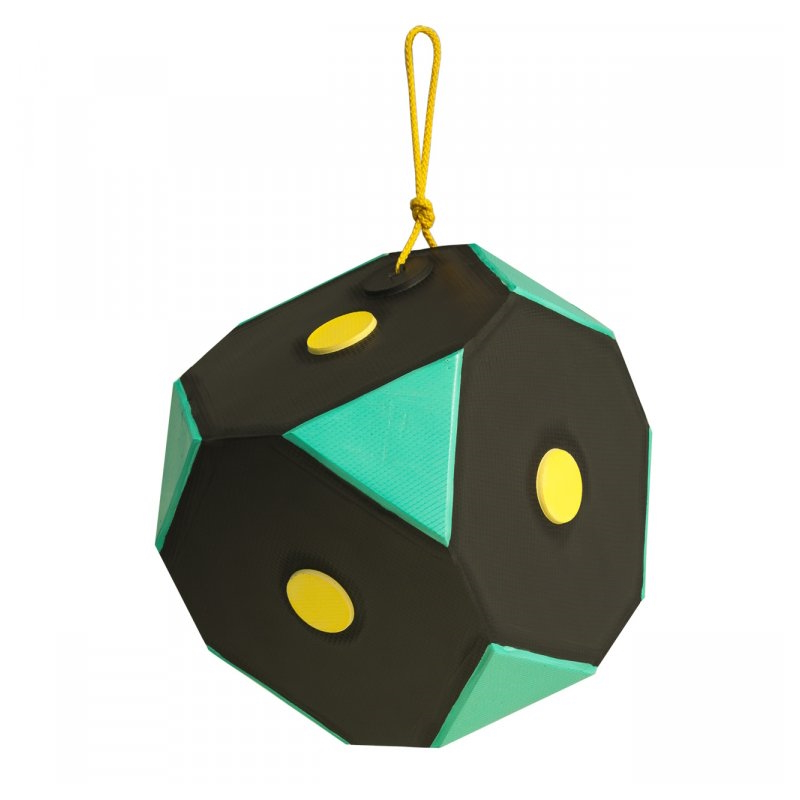 Felakasztható vesszőfogó Yate Cube Polimix 30x30x30cm fekete-zöld termék 2. képe