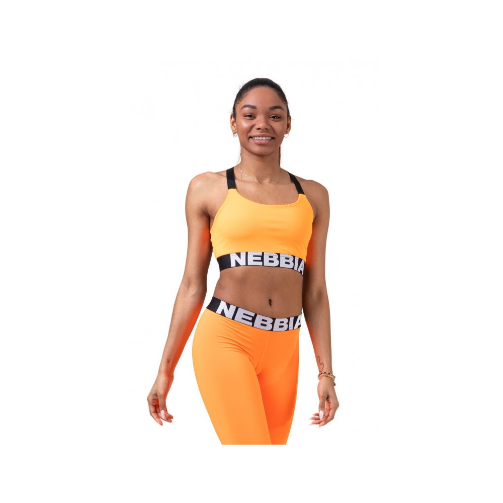 Női mini top Nebbia Lift Hero Sports 515 narancssárga S