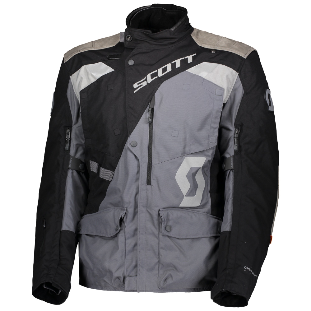 Motoros kabát SCOTT Dualraid Dryo fekete/acélszürke L