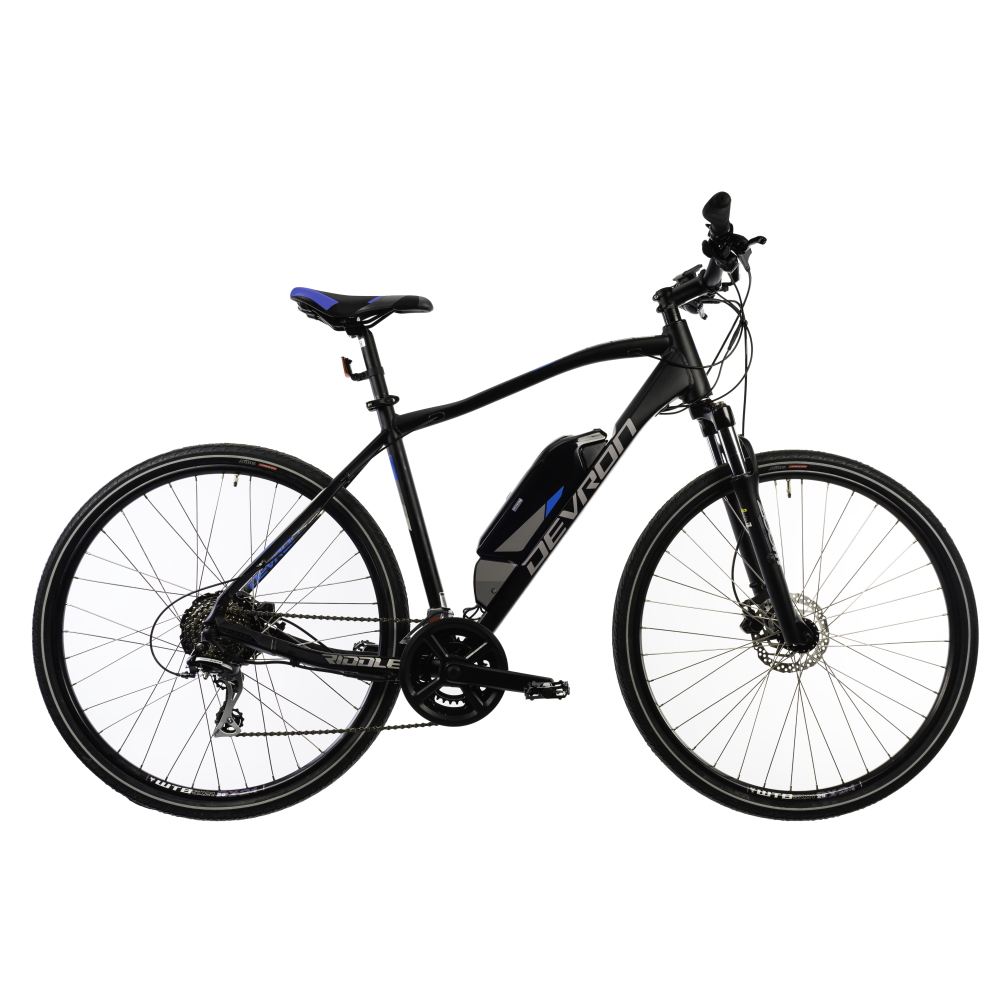 Cross elektromos kerékpár Devron 28161 28" 19" (170-185 cm) fekete akciós termékkép 1