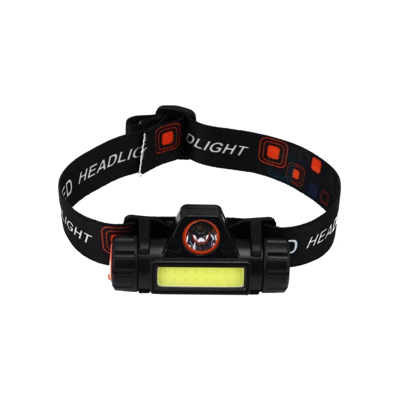 LED fejlámpa inSPORTline Lumeria, rugalmas pánt, kompakt, MicroUSB, 300 lumen termék 2. képe