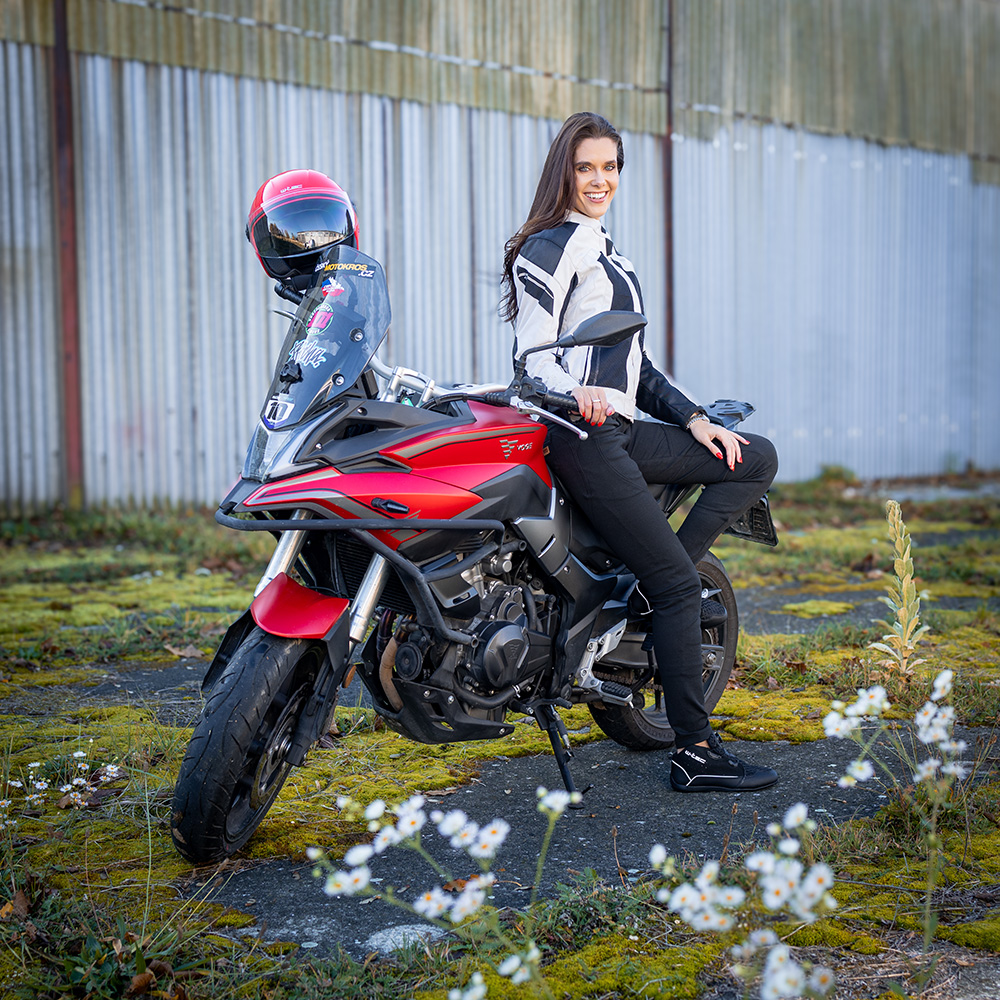 Női motoros leggings W-TEC Wombutta fekete S termék 2. képe