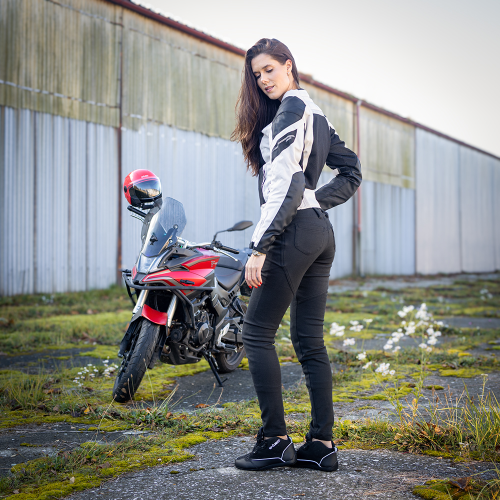 Női motoros leggings W-TEC Nombutta fekete XS termék 2. képe