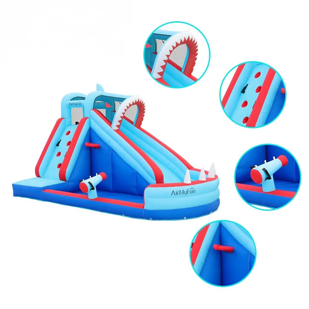 Felfújható vár AirMyFun Shark 83046,248x406x243 cm,3 személyes,135 kg teherbírás,beltéri és kültéri használatra termék 2. képe