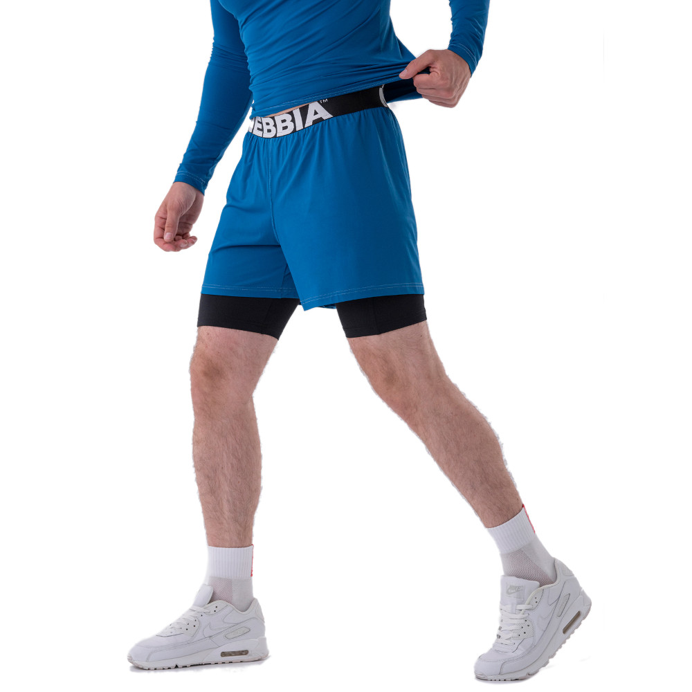 Férfi rövidnadrág Nebbia 318 kék XL