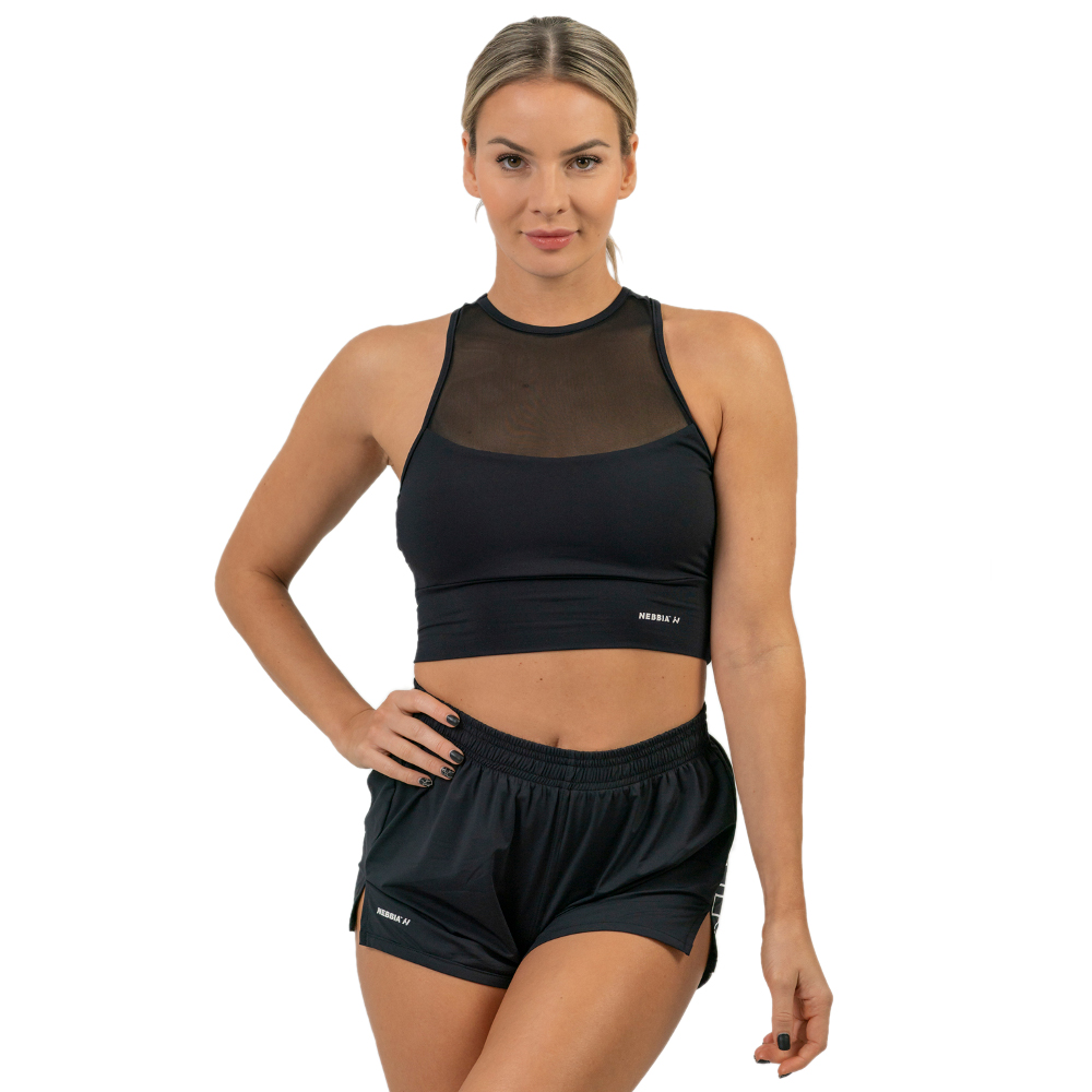Párnázott sportmelltartó Nebbia FIT Activewear 437 fekete S