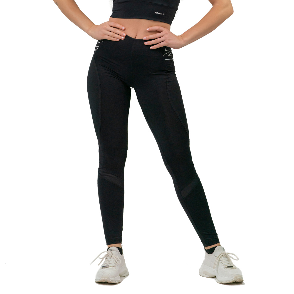 Női leggings magas derékkal Nebbia FIT Activewear 443 fekete S