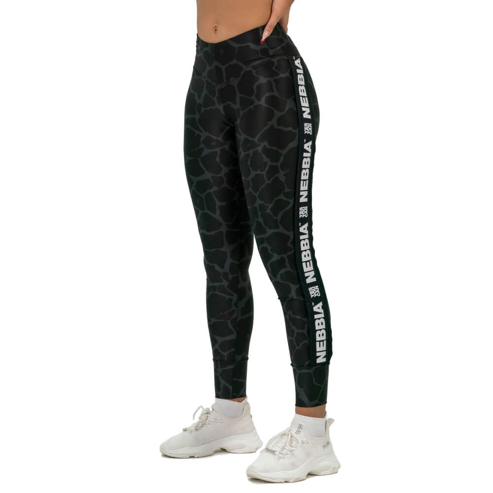 Női leggings magas derékkal Nebbia Ocean Selected 546 fekete M