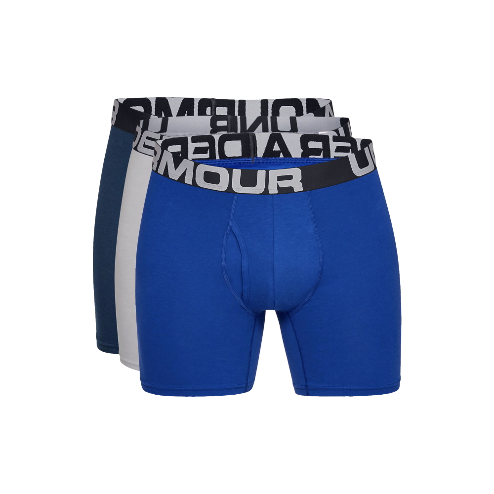 Férfi boxeralsó Under Armour Charged Cotton 6in 3 Pack Royal M