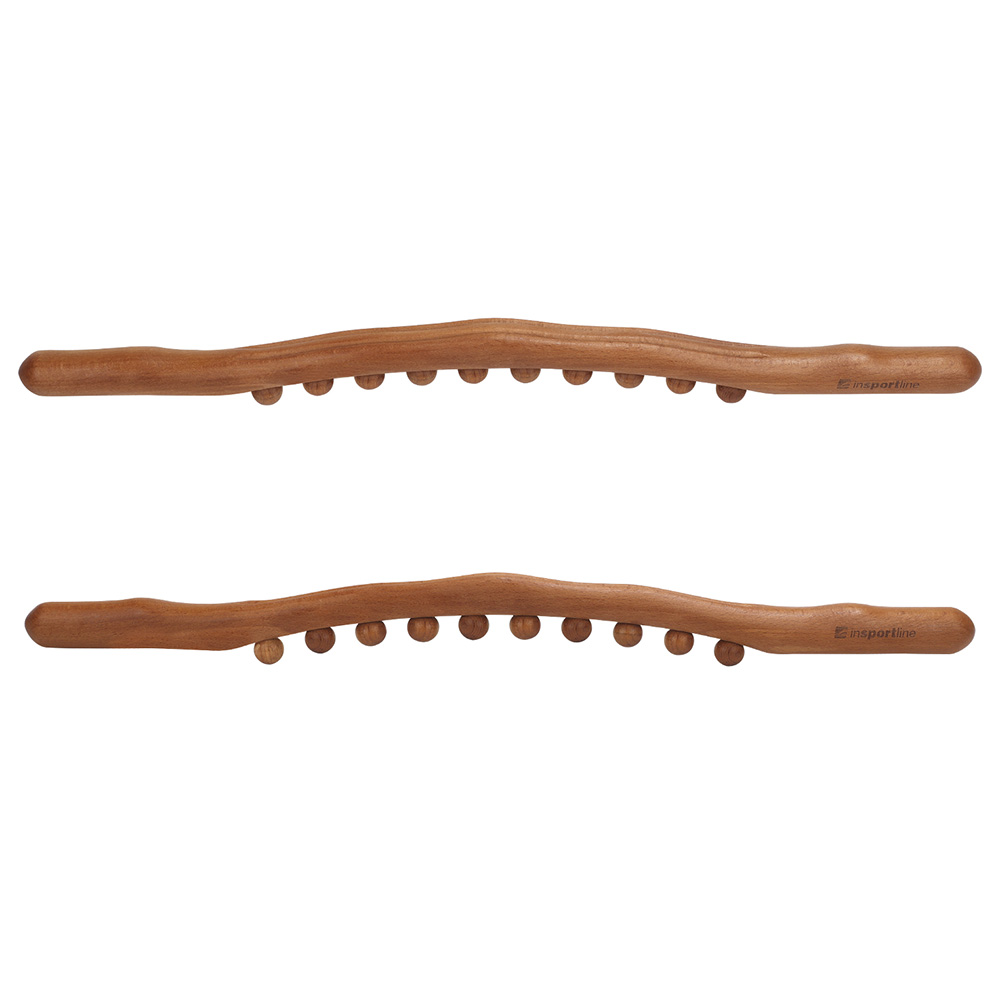 Masszázsrúd inSPORTline Jarosa 250, ívelt, 10 masszázsgolyó, maderoterápia, nyirokmasszázs, cellulitcsökkentés. izomlazítás termék 2. képe