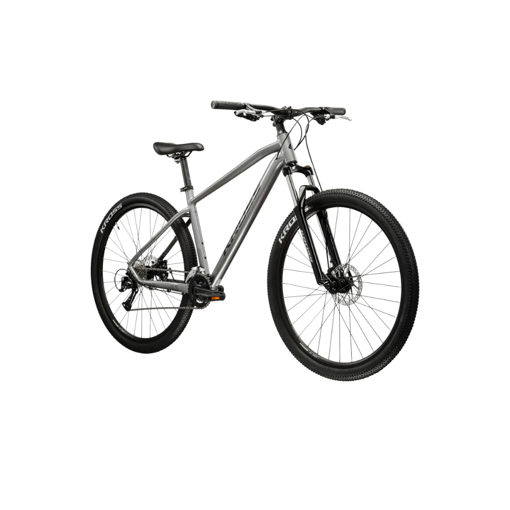 Hegyi kerékpár Kross Hexagon 3.0 29" Gen 008 L (18", 172-182 cm) szürke / tengerészkék / fényes akciós termékkép 1