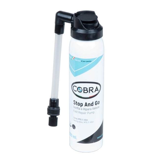 Kerékpárgumi-javító spray applikátorral COBRA F1 Stop a Go 100 ml akciós termékkép 1