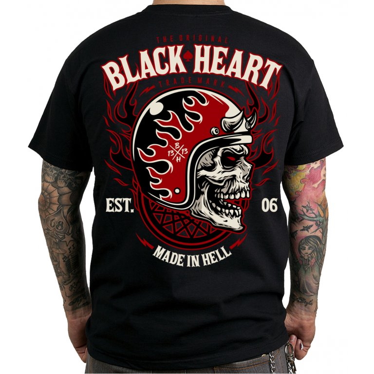 Póló BLACK HEART Hatter fekete 3XL