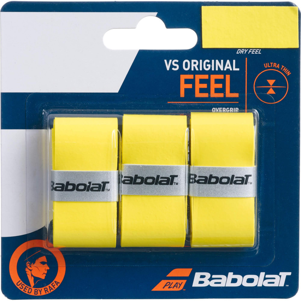 Teniszütő grip BABOLAT VS ORIGINAL FEEL sárga