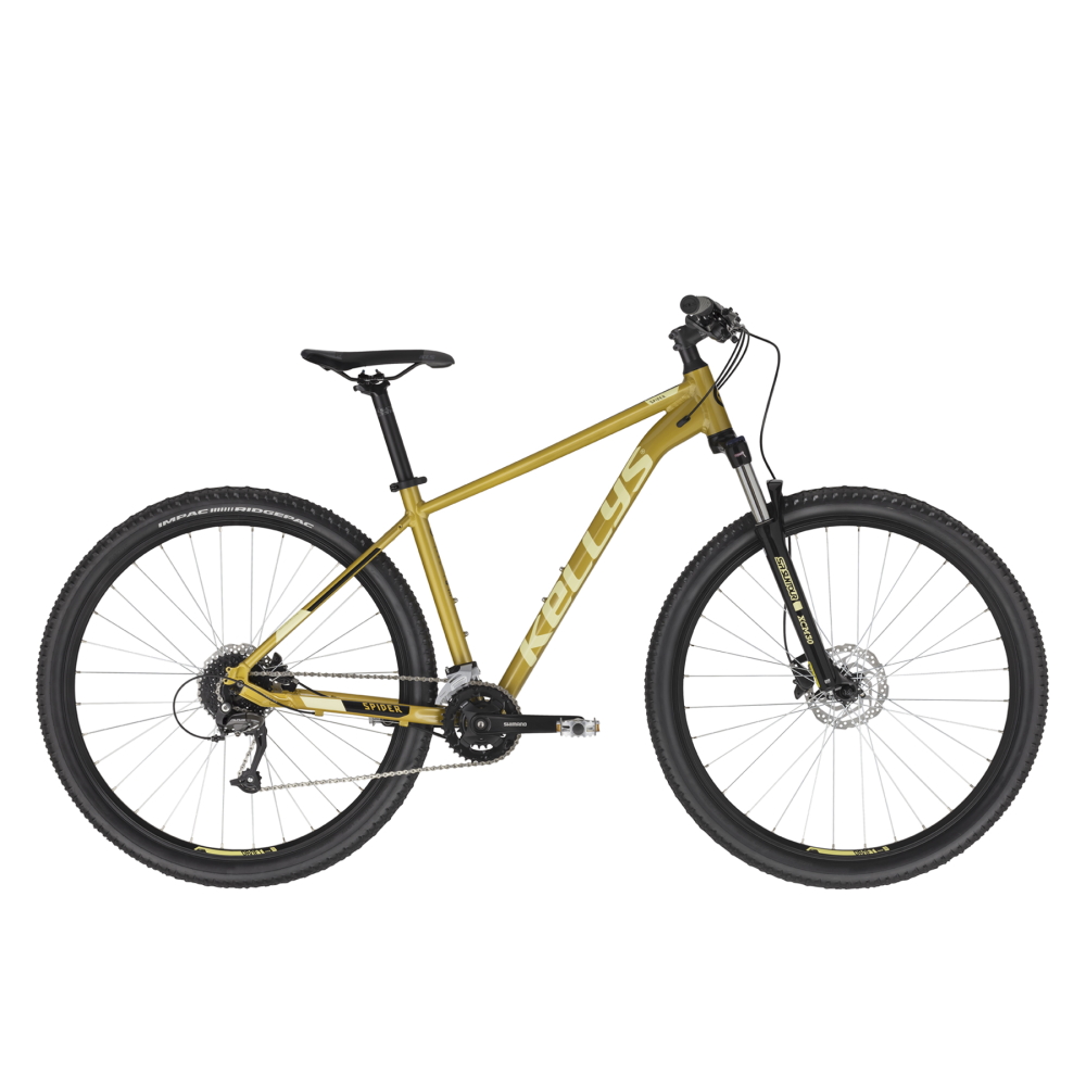 Hegyikerékpár KELLYS SPIDER 70 27,5" - modell 2021 M (19'') sárga akciós termékkép 1