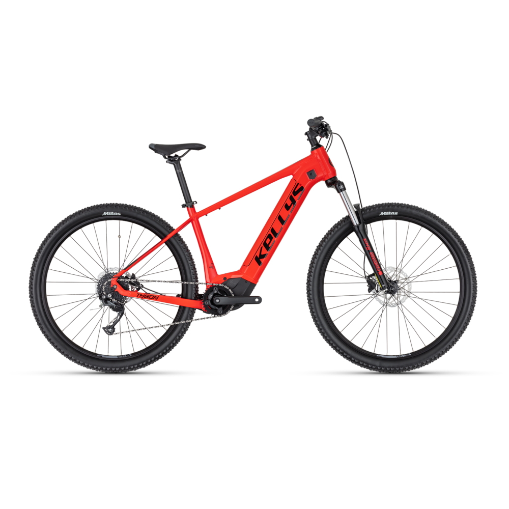 Hegyi elektromos kerékpár KELLYS TYGON R10 P 29" - 2022 M (17", 169-180 cm) piros akciós termékkép 1