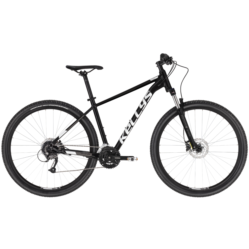 Hegyikerékpár KELLYS SPIDER 50 29" - modell 2022 M (19", 175-187 cm) fekete akciós termékkép 1