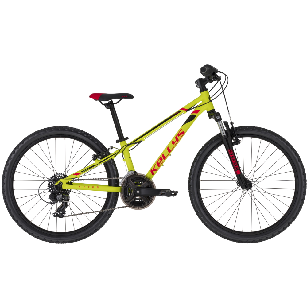 Junior kerékpár KELLYS KITER 50 24" - modell 2022 11" (125-145 cm) Neon Sárga akciós termékkép 1
