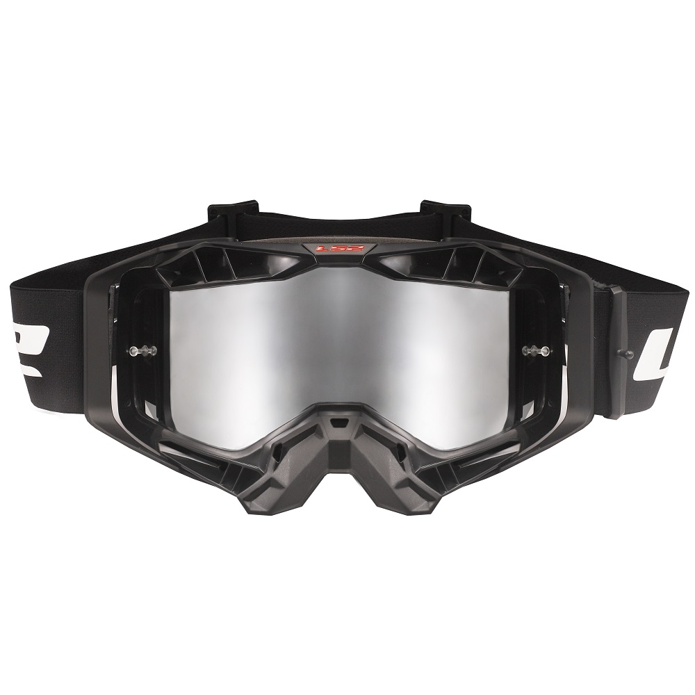 Motocross szemüveg LS2 Aura Pro Black irídium üveg akciós termékkép 1