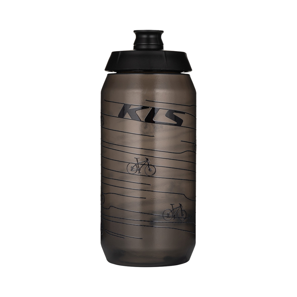 Kerékpáros kulacs Kellys Kolibri 0,55l  Átlátszó Fekete akciós termékkép 1