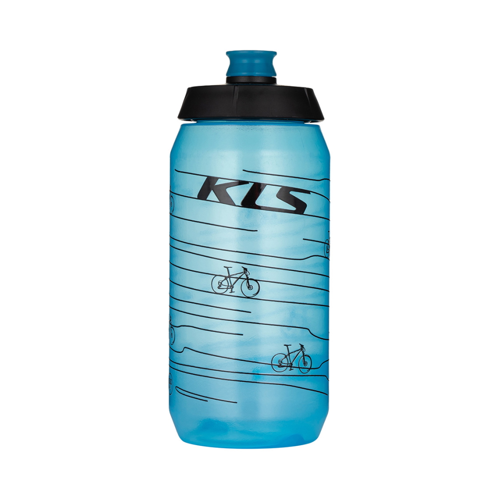 Kerékpáros kulacs Kellys Kolibri 0,55l  Átlátszó Fekete termék 2. képe
