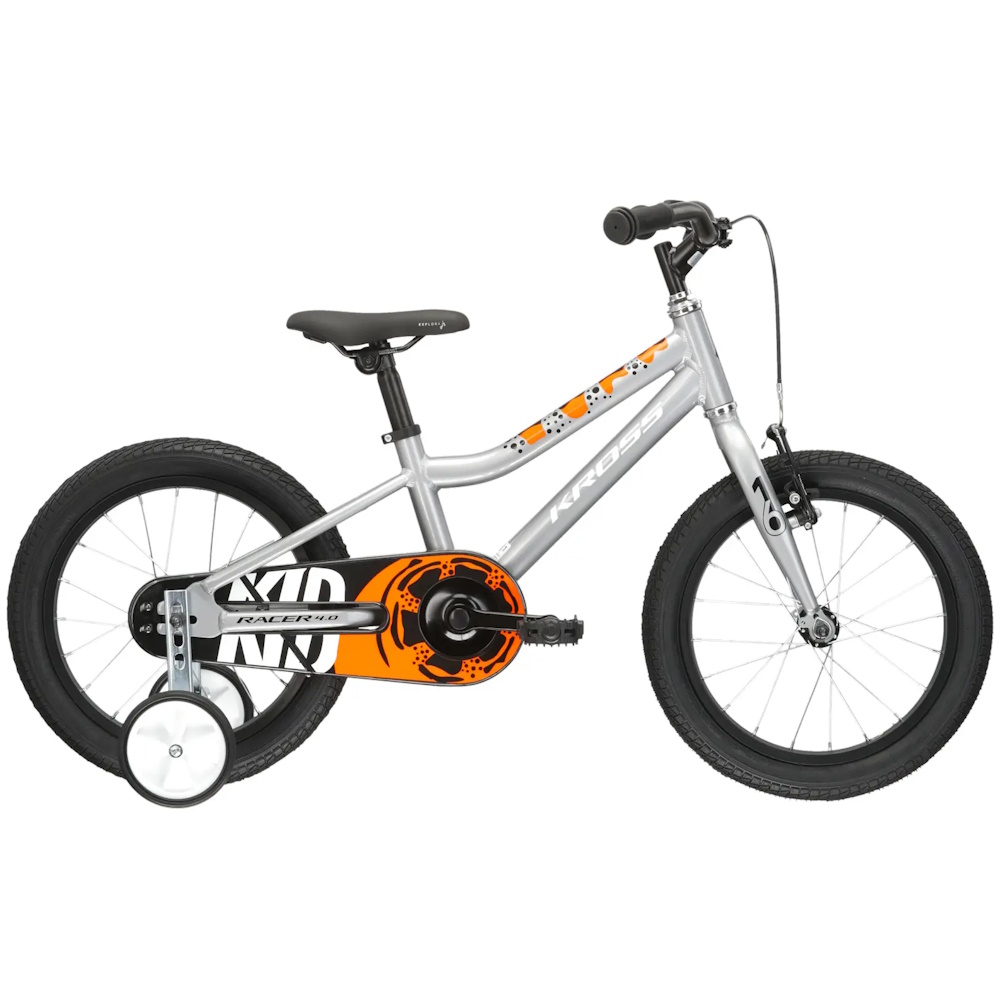 Gyerek kerékpár Kross Racer 4.0 16" Gen 005  ezüst akciós termékkép 1