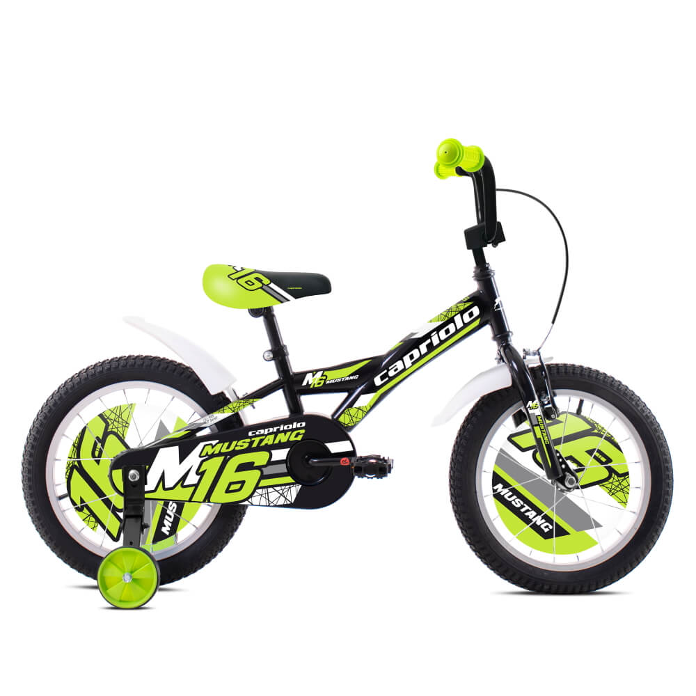 Gyerekkerékpár Capriolo Mustang 16" 6.0  kék-fekete-piros  8" (105-125 cm) termék 2. képe