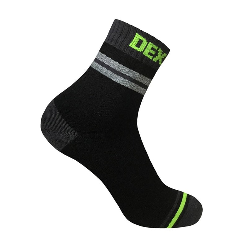 DexShell Pro Visibility vízálló zokni Szürke Csík L
