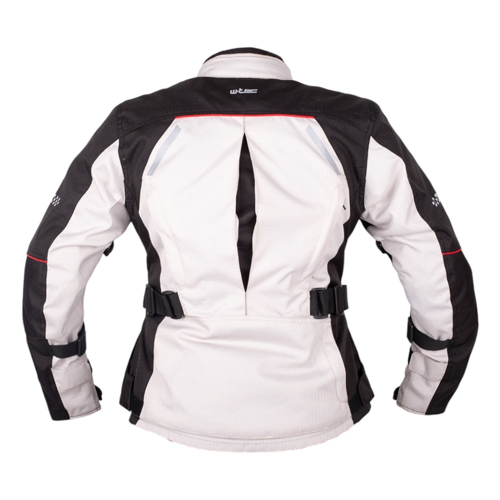 Női motoros kabát W-TEC Maise fekete-szürke-piros XS termék 2. képe