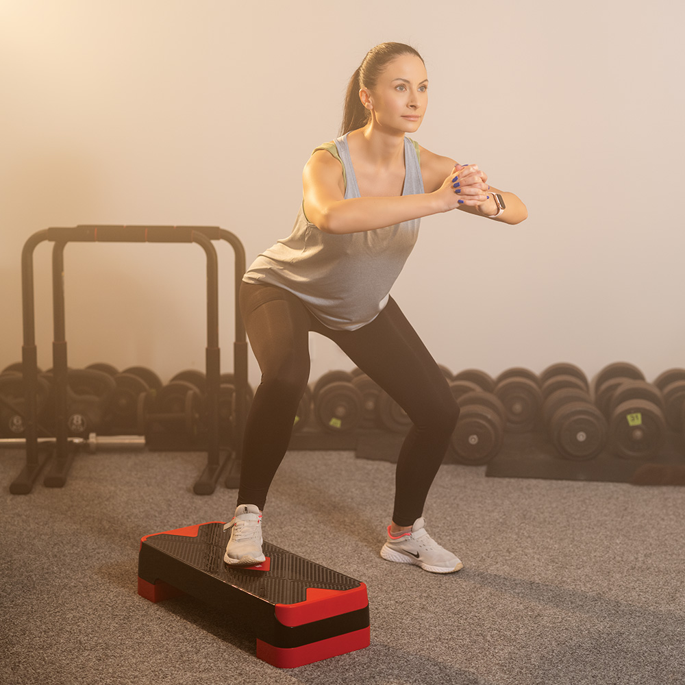 Aerobic step lépcső inSPORTline AS150 fekete-piros termék 2. képe