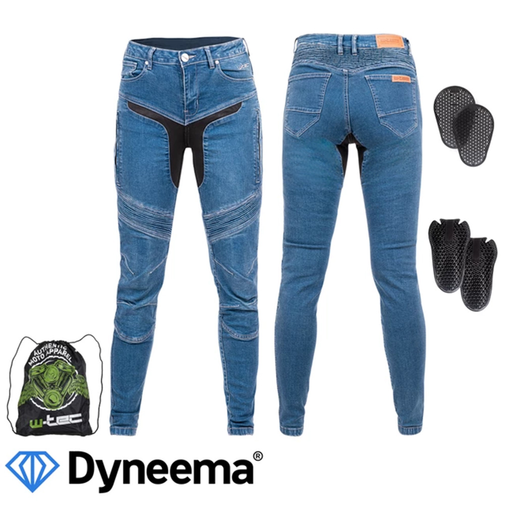 Női motoros farmer W-TEC Dynetis Lady kék L akciós termékkép 1