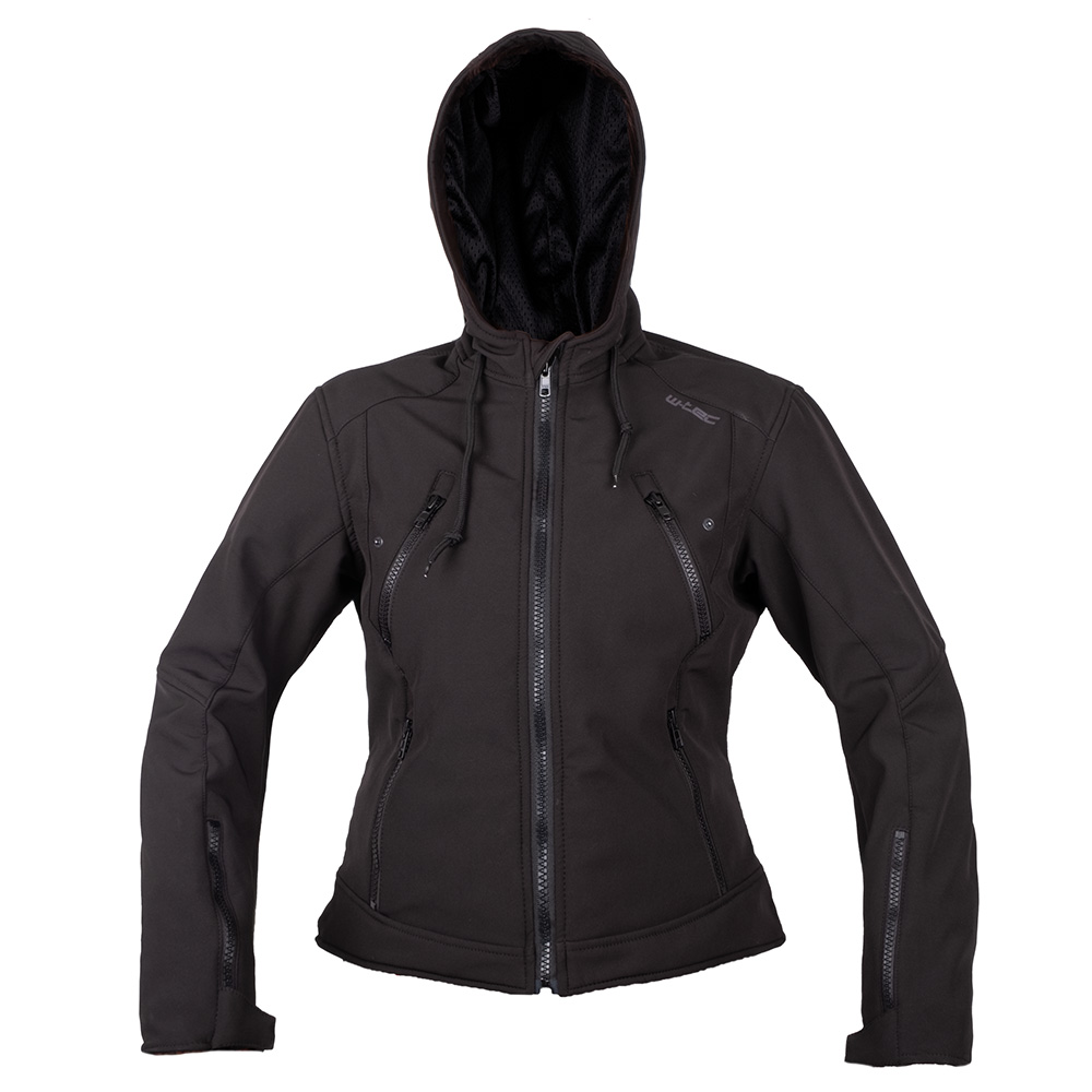 Női softshell motoros kabát W-TEC Dyte fekete XS akciós termékkép 1