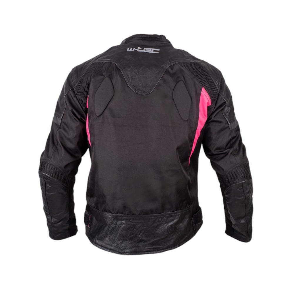 Női motoros dzseki W-TEC Durmana fekete-rózsaszín XS termék 2. képe