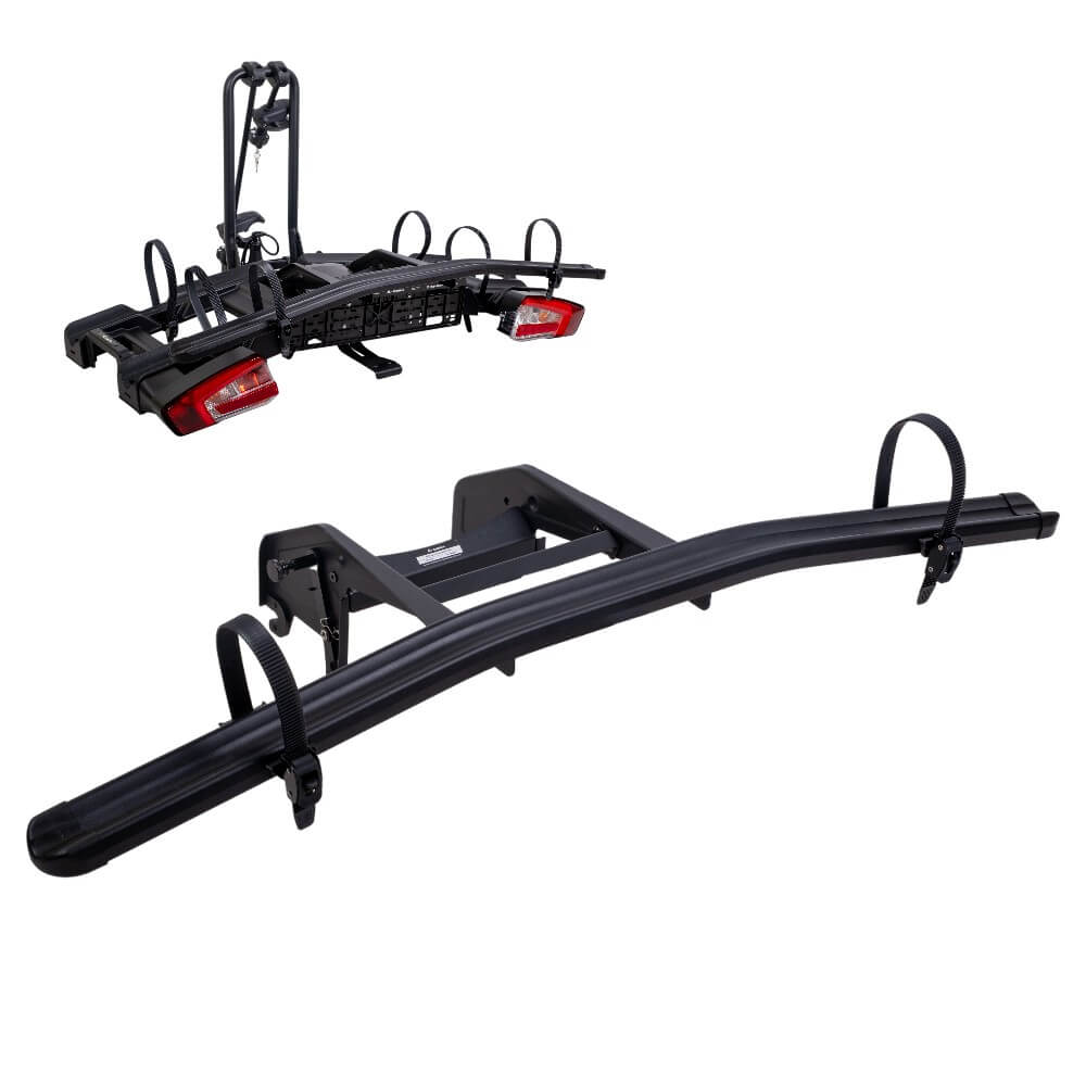 Kiegészítő sín harmadik kerékpárhoz az inSPORTline Trekan 3 kerékpárszállítóhoz, Power Lock zárrendszer, gyors fel és leszerelhetőség, 15kg teherbírás