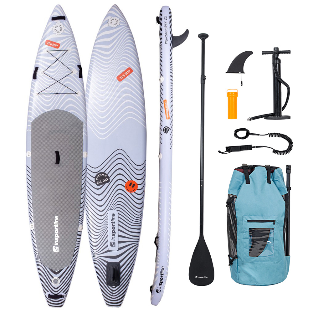 SUP kiegészítőkkel inSPORTline WaveShard 12'6"
