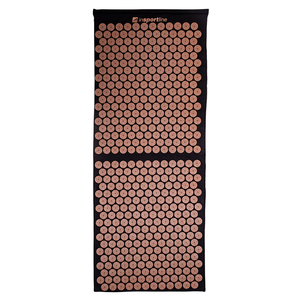 Akupresszúrás matrac inSPORTline AKU-1000 125 x 50 cm fekete-mokkahab